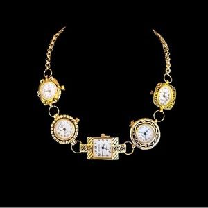 Handmade, watch, choker necklace